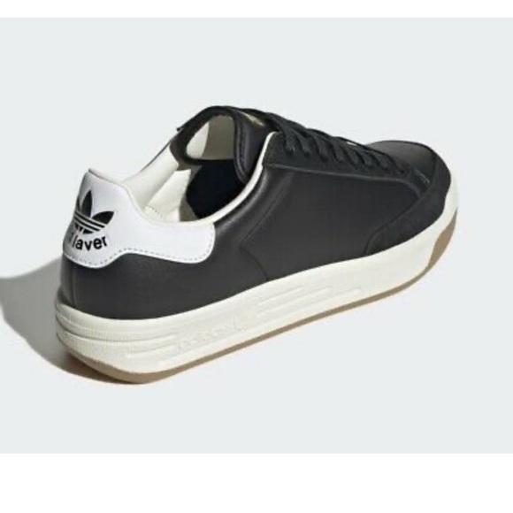 Adidas Rod Laver in Core Black Leather - Picture 5 of 5